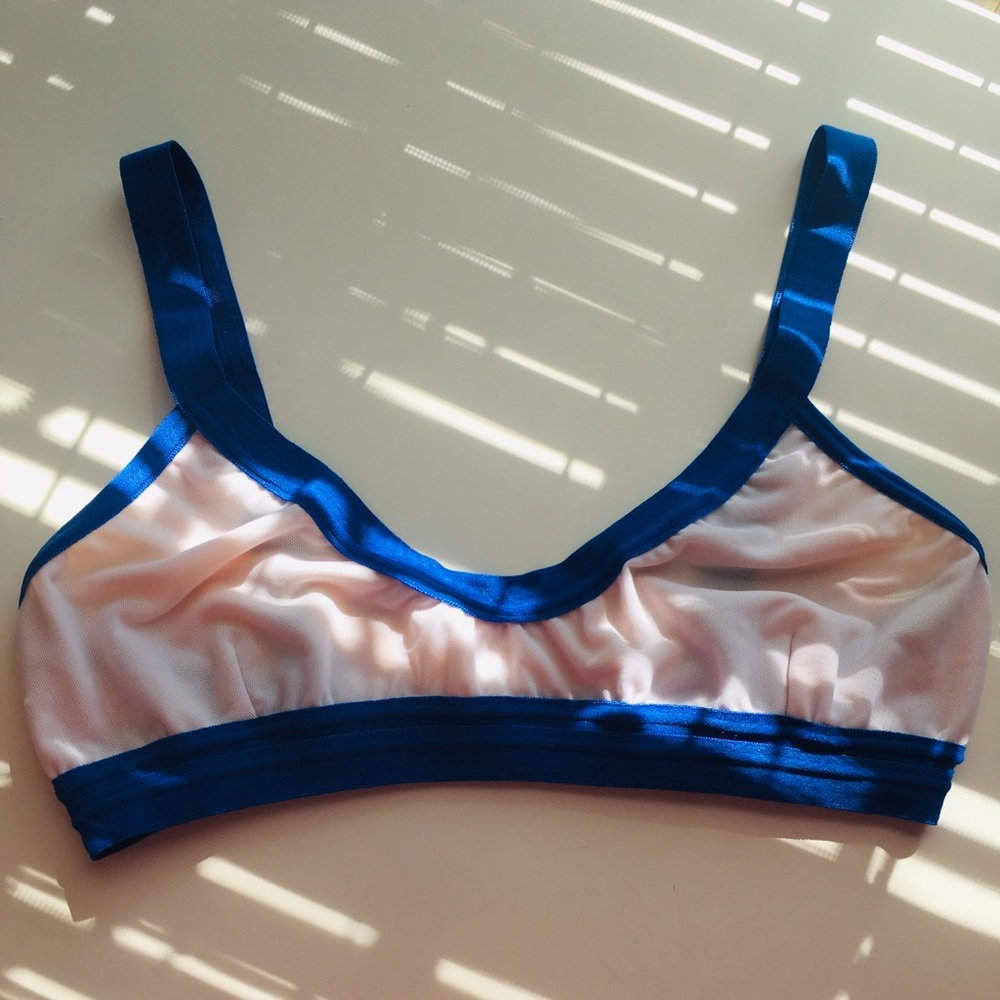 Top Bralette Blue Lined